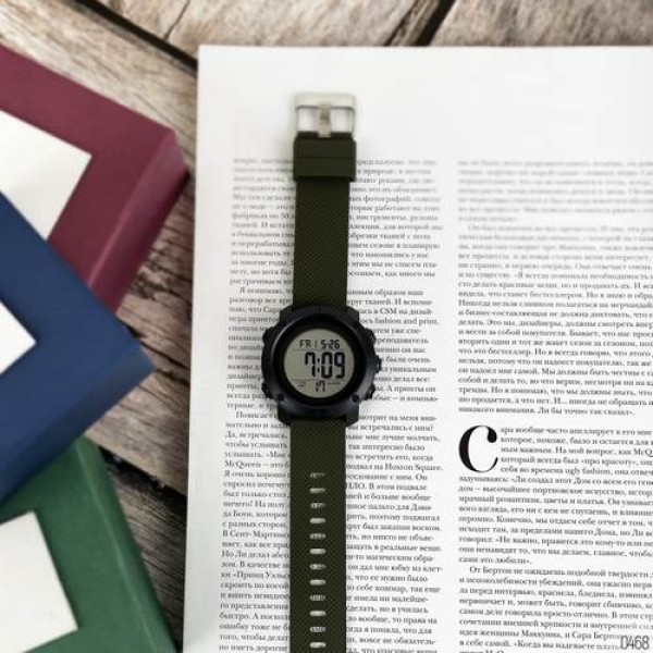 Годинник наручний Skmei 1426AGWT Army Green-White