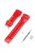 Ремінець для Casio G-Shock GA-100/110 Red-Glossy SI