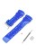Ремінець для Casio G-Shock GA-100/110 Blue-Glossy SI