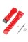 Ремінець для Casio G-Shock GA-100/110/120 Red-Glossy BK
