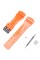 Ремінець для Casio G-Shock GA-100/110/120 Orange-Glossy BK