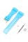 Ремінець для Casio G-Shock GA-100/110/120 Light Blue-Glossy GD