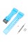 Ремінець для Casio G-Shock GA-100/110/120 Light Blue-Glossy BK