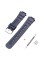 Ремінець для Casio G-Shock AW-282B/590/591/5230, AWG-M100/M101, G-7700/7710 Dark Blue Silver