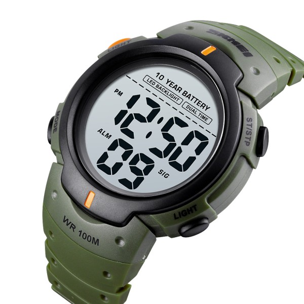 Годинник наручний Skmei 1560 Green-Orange