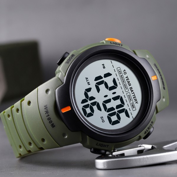 Годинник наручний Skmei 1560 Green-Orange