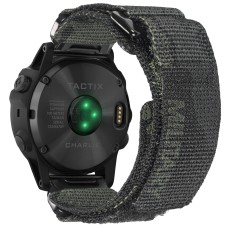 Ремешок для часов Hemsut HGA131 Military nylon strap with Velcro Garmin Camo Black  22 mm