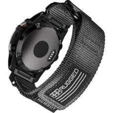 Ремешок для часов Hemsut HGA125 Super Rugged Garmin Black 26 mm
