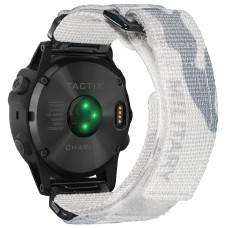 Ремешок для часов Hemsut HGA131 Military nylon strap with Velcro Garmin Camo White 26 mm