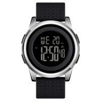 Годинник наручний Skmei 1502SI Black-Silver