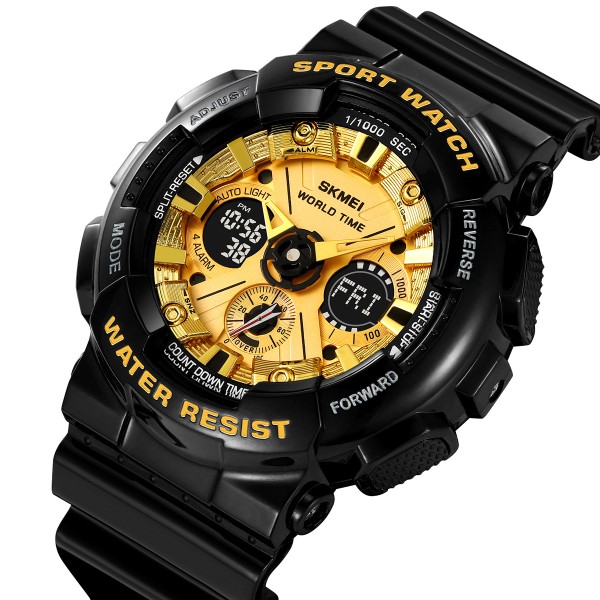 Годинник наручний Skmei 2118BKGD Black-Gold