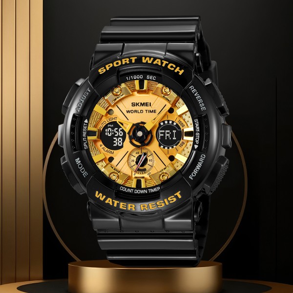 Годинник наручний Skmei 2118BKGD Black-Gold