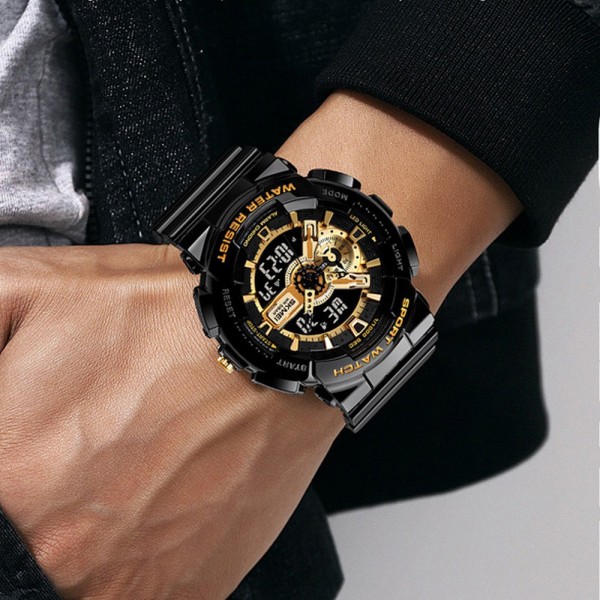 Годинник наручний Skmei 1688 Black-Gold