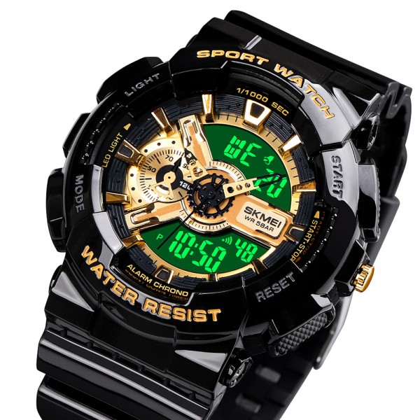 Годинник наручний Skmei 1688 Black-Gold