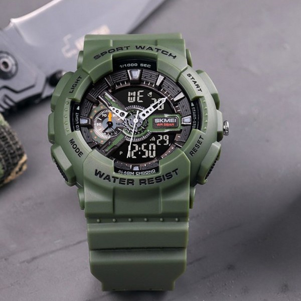 Годинник наручний Skmei 1688AG Army Green.