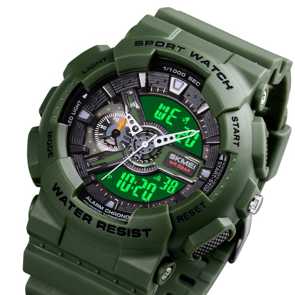 Годинник наручний Skmei 1688AG Army Green.