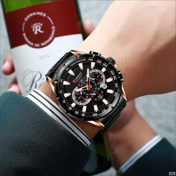 Curren 8363 Black-Cuprum