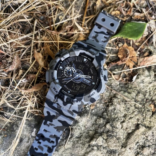 Годинник наручний Skmei 1688CMGY Camo Gray.
