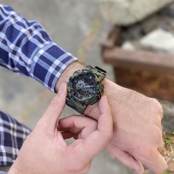Годинник наручний Skmei 1688 Green-Black Military