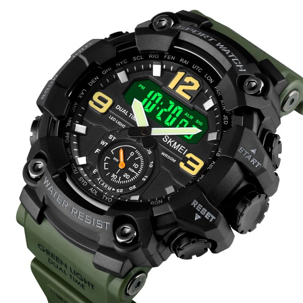 Годинник наручний Skmei 1637AG Army Green.