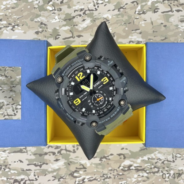 Годинник наручний Skmei 1637AG Army Green.