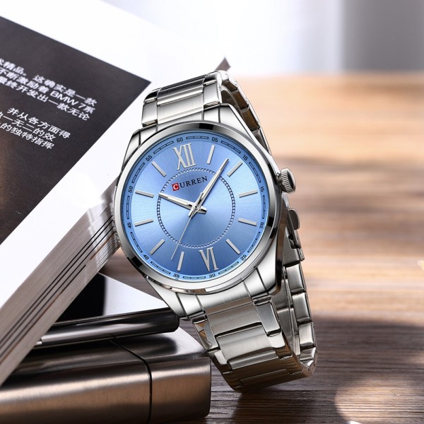 Годинник наручний Curren 8423 Silver-Blue