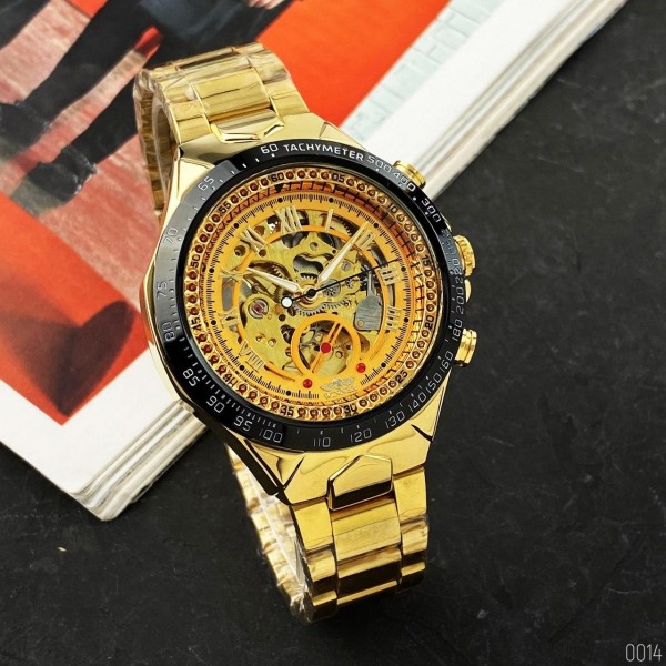 Winner 8067 Gold-Black-Gold Red Cristal