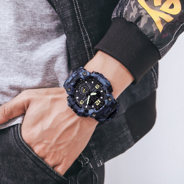 Годинник наручний Skmei 1637 Blue-Military