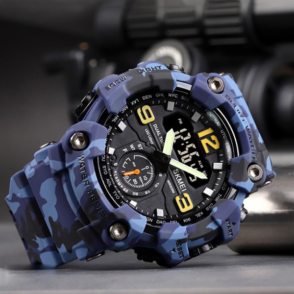 Годинник наручний Skmei 1637 Blue-Military