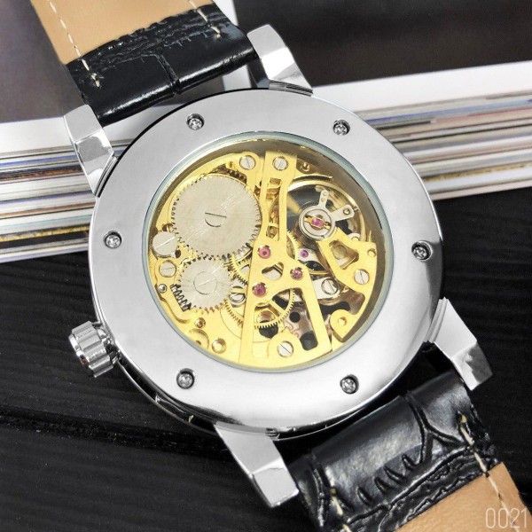 Winner 8012 Diamonds Automatic Black-Silver-Gold