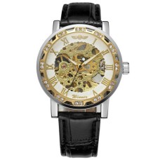 Winner 8012 Diamonds Automatic Black-Silver-Gold-White