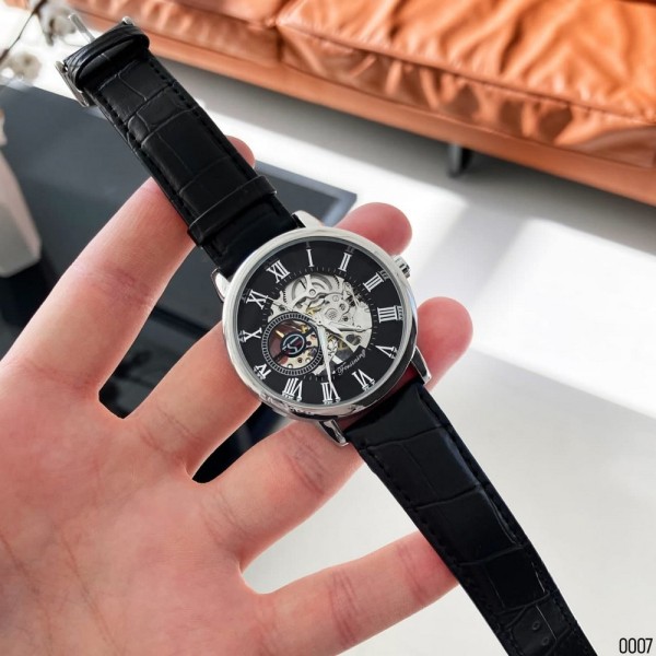 Годинник наручний Forsining 8099 Black-Silver-Black