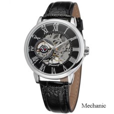Годинник наручний Forsining 8099 Black-Silver-Black