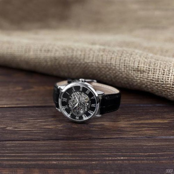 Годинник наручний Forsining 8099 Black-Silver-Black