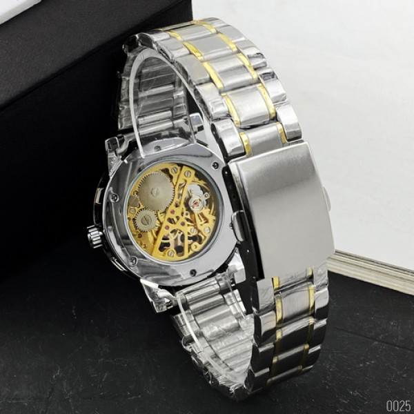 Winner 8012 Diamonds Automatic Silver-Black-Gold