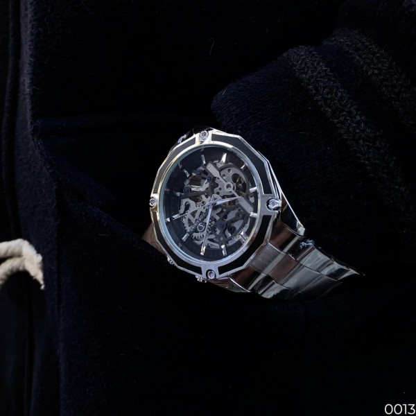 Forsining 8130 Silver-Black