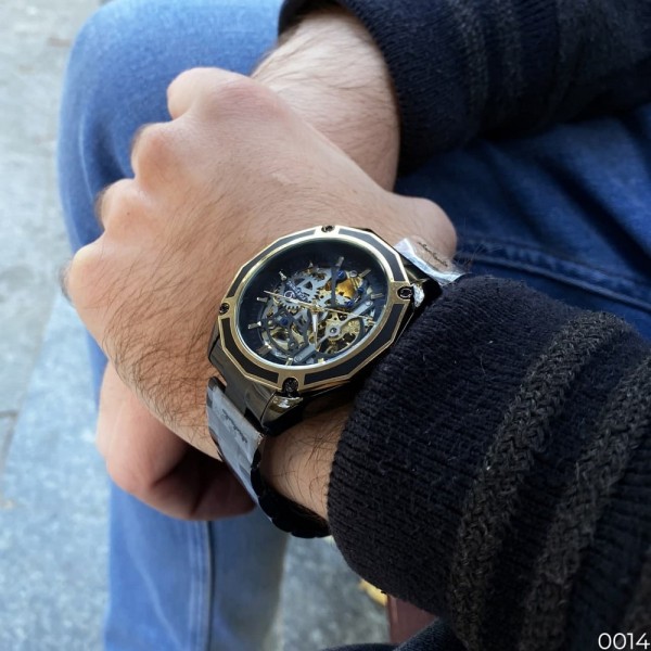 Forsining 8130 Black-Gold-Black