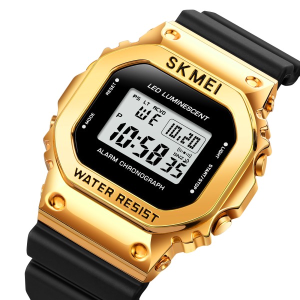 Годинник наручний Skmei 1851 Black-Gold