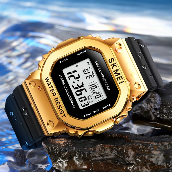 Годинник наручний Skmei 1851 Black-Gold