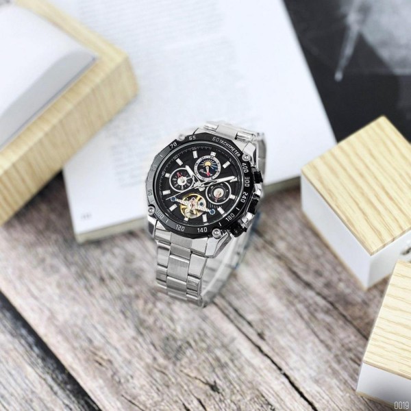 Forsining 6913 Silver-Black