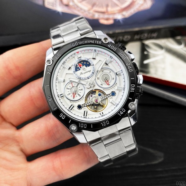Forsining 6913 Silver-White-Black
