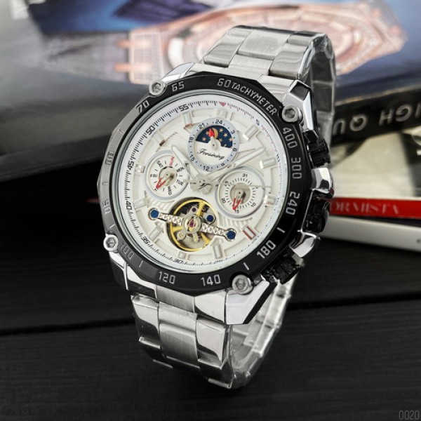 Forsining 6913 Silver-White-Black