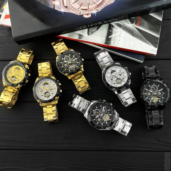 Forsining 6913 Silver-White-Black