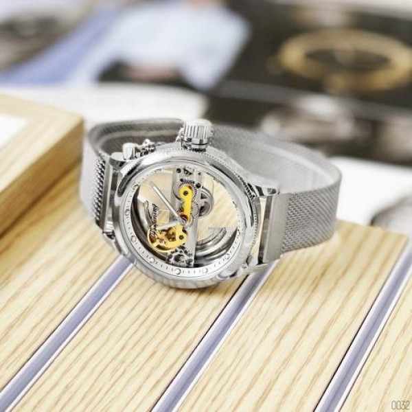 Forsining 9418 All Silver Diamonds