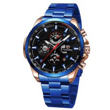 Годинник наручний Forsining 6909 Blue-Cuprum-Black
