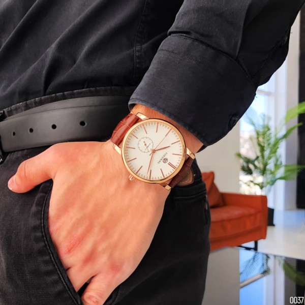 Forsining 8214 Gold-White-Brown