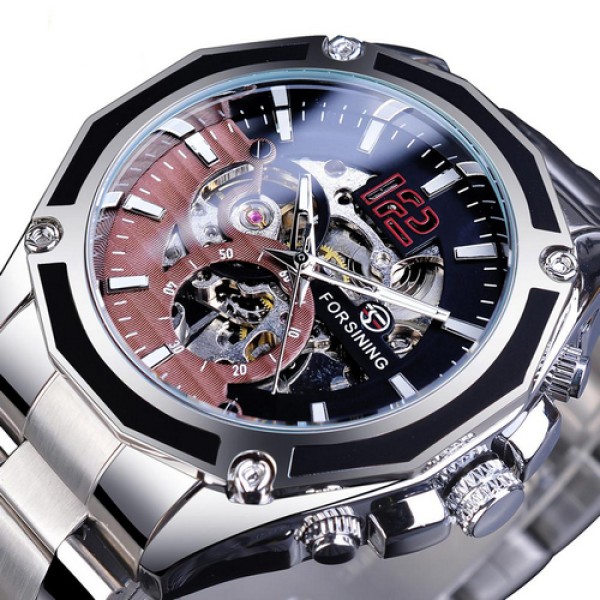 Forsining 8207 Silver-Black