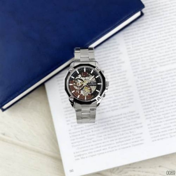 Forsining 8207 Silver-Black
