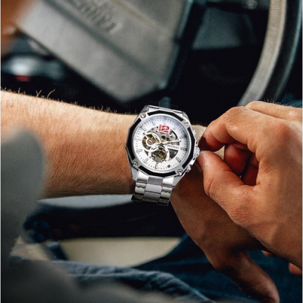 Forsining 8207 Silver-White