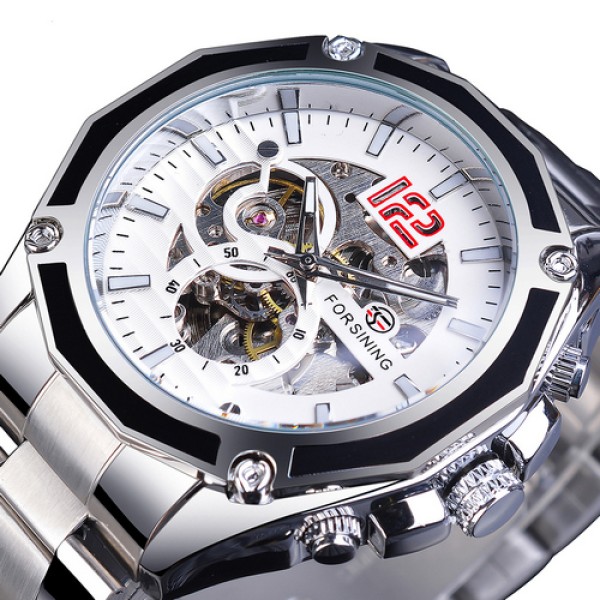 Forsining 8207 Silver-White